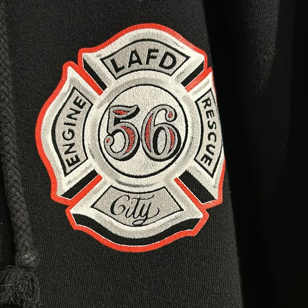Independent Hoodie Eagle Flag Fire Department - Picture 3 of 6